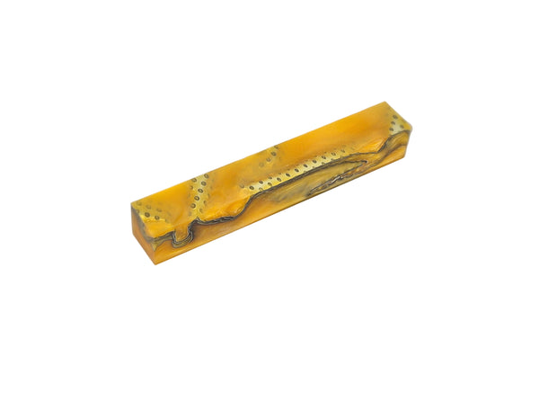 Yellow with Mesh Acrylic Pen Blank
