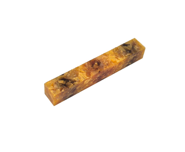 Gold & Bronze Crush Acrylic Pen Blank