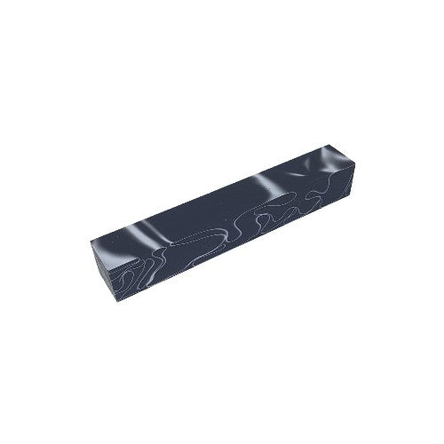 Black with White Line Acrylic Pen Blank