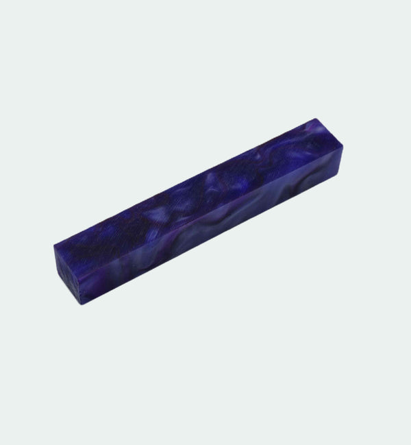 Blue with Purple Line Acrylic Pen Blank