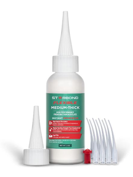 Starbond Flexible Medium-Thick CA Super Glue 2oz