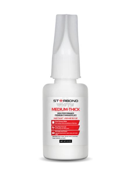 Starbond White Medium-Thick CA Super Glue 0.5oz
