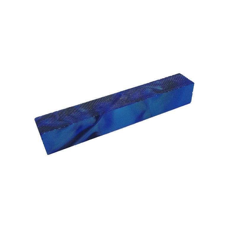 Dark Blue and Black with Pearl Acrylic Pen Blank