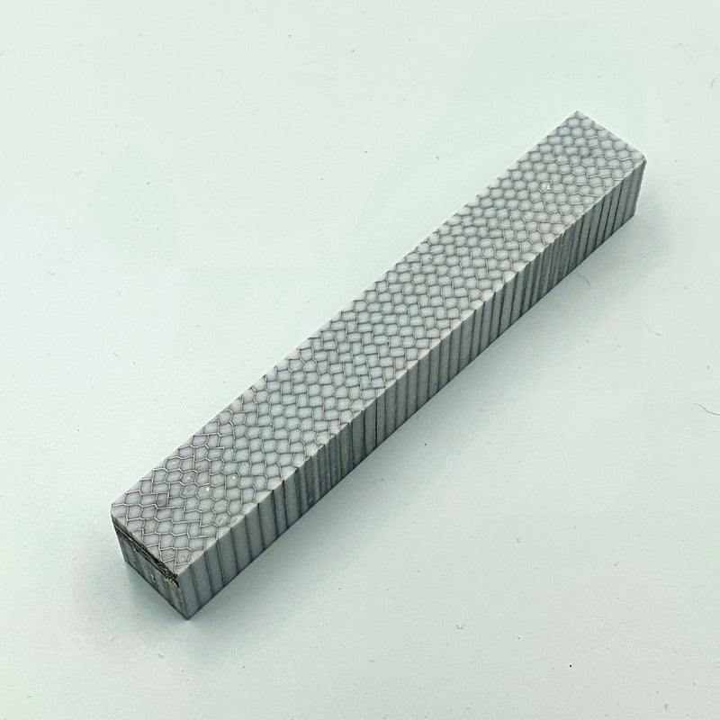 Aluminium Honeycomb & Acrylic Pen Blank - White