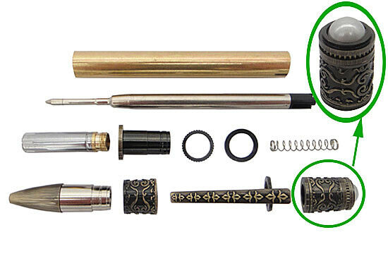 Spiritual Twist Pen Kit - Antique Bronze Polish