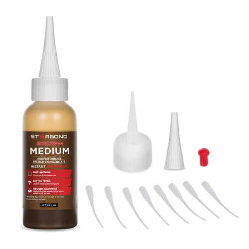 Starbond Brown Medium CA Super Glue 2oz