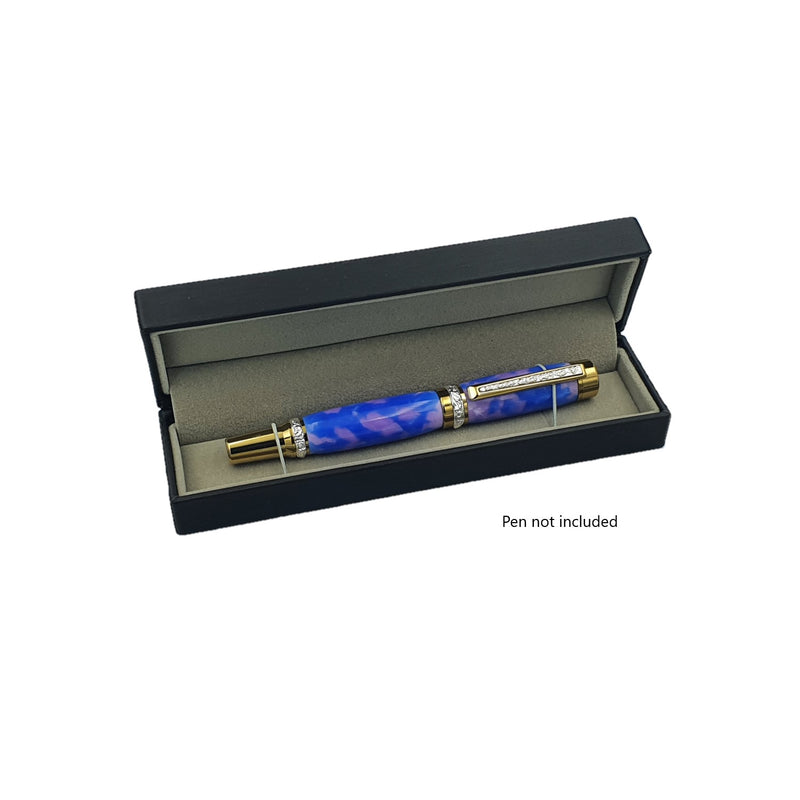 PU Silk Leather Pen Case
