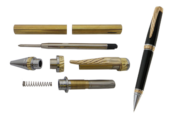 thumbnail image 2 of RI ZHENG Copper Grid Cigar Pen Kits - 10 Pack, Woodturning DIY Project (Tubes Only) 2 of 10