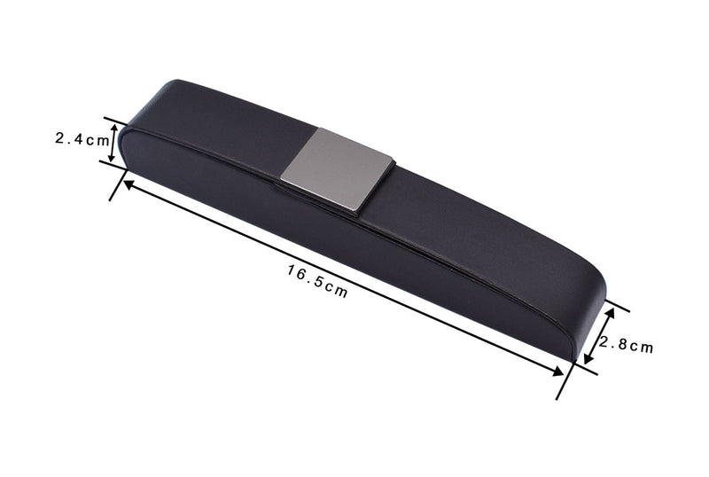Magnetic Leather Pen Case