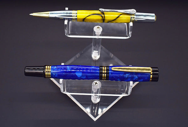 Acrylic 2 Pen Tiered Display