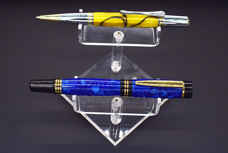 Acrylic 2 Pen Tiered Display