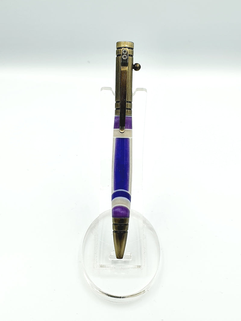 Purple Segmented Stylus Tec-Pen