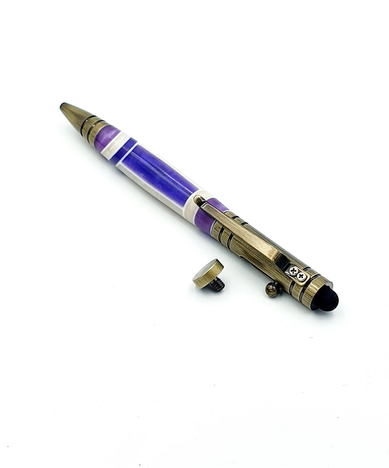 Purple Segmented Stylus Tec-Pen